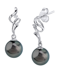 Ohrringe „Aria“ mit Tahiti-Südseeperlen und Diamanten