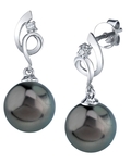 Ohrringe „Symphony“ aus 14-karätigem Gold mit tahitischen Südseeperlen und Diamanten