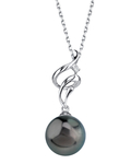 Anhänger „Aria“ aus 14-karätigem Gold mit tahitischer Südseeperle und Diamanten