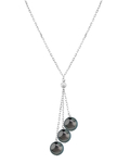 Anhänger mit Tahiti-Perle und Tincup-Cluster aus 14-karätigem Gold