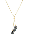 Anhänger mit 14-karätigem Gold und Tahiti-Perlen im Tincup-Cluster-Design – Zweites Bild