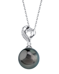 Melissa-Anhänger mit tahitischer Südseeperle und Diamanten