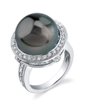 Bella-Ring mit tahitianischer Südseeperle und Diamanten