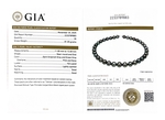 11–13 mm – Seltene runde Tahiti-Perlenkette in AAAA-Qualität – GIA-zertifiziert – Zweites Bild
