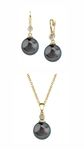Tahiti-Südseeperlen- und Diamant-Schmuckset „Michelle“