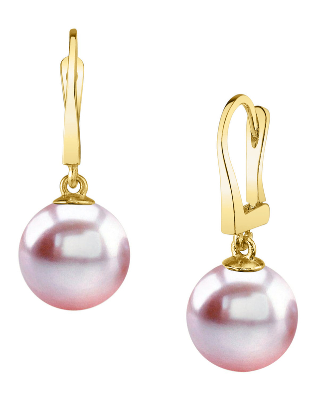 Ohrringe „Pink Freshwater Pearl Classic Elegance“