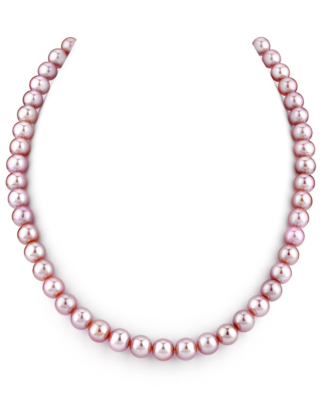 8,0–8,5 mm rosa Süßwasserperlenkette – AAA-Qualität