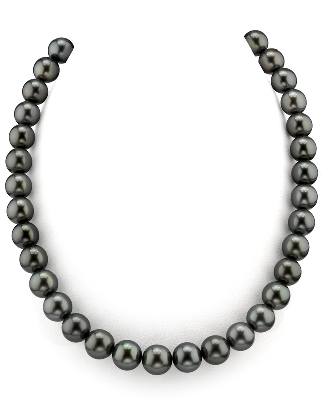 10–11 mm Tahiti-Südseeperlen-Halskette – AAAA-Qualität