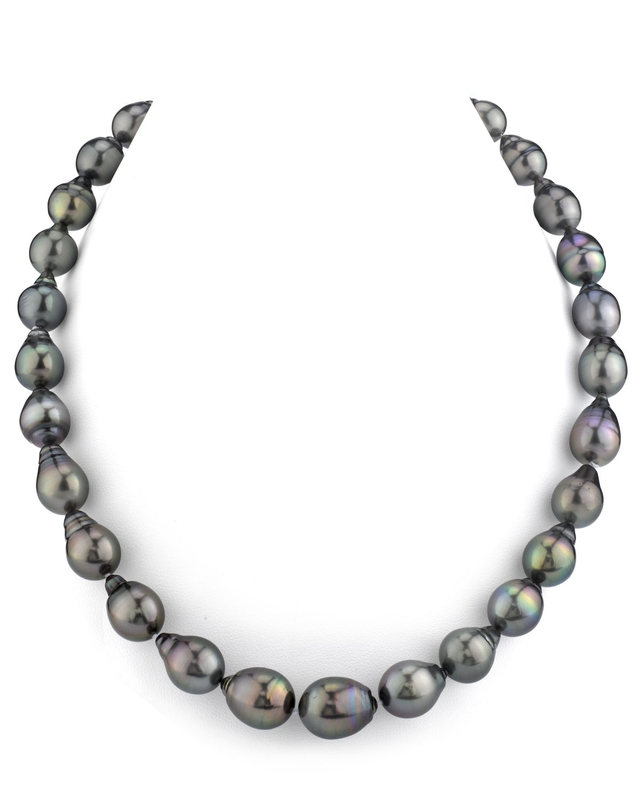 10-11mm Tahitian South Sea Pearl Drop - Shape Necklace