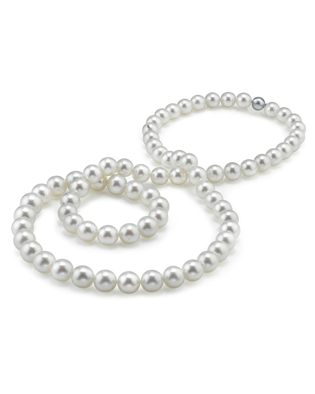 Opera Length 10-12mm South Sea Pearl Necklace - AAAA Quality