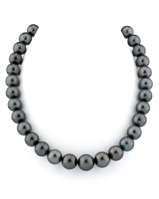 11–13 mm Tahiti-Südseeperlen-Halskette – AAAA-Qualität