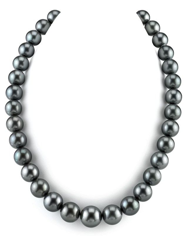 11–13 mm Tahiti-Südseeperlen-Halskette – AAA-Qualität