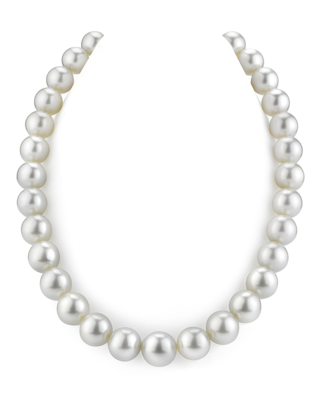 13–14 mm weiße Südseeperlenkette – AAAA-Qualität