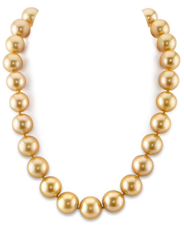 15–16 mm goldene Südseeperlenkette – AAA-Qualität