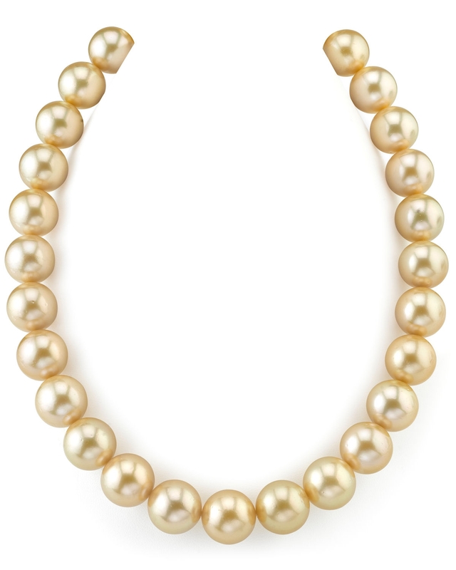 16–17,8 mm goldene Südseeperlenkette – AAAA-Qualität
