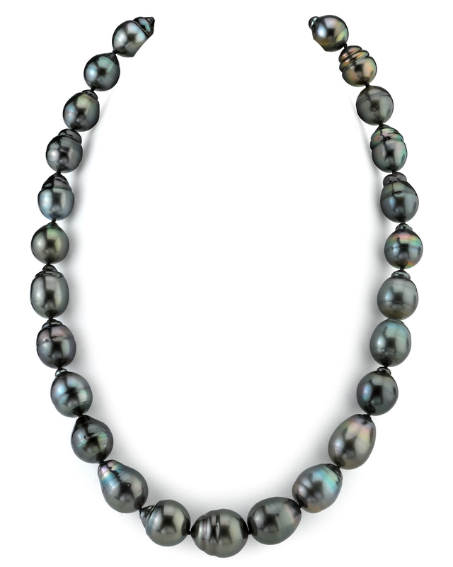 11–13 mm Tahiti-Südsee-Barockperlen-Halskette