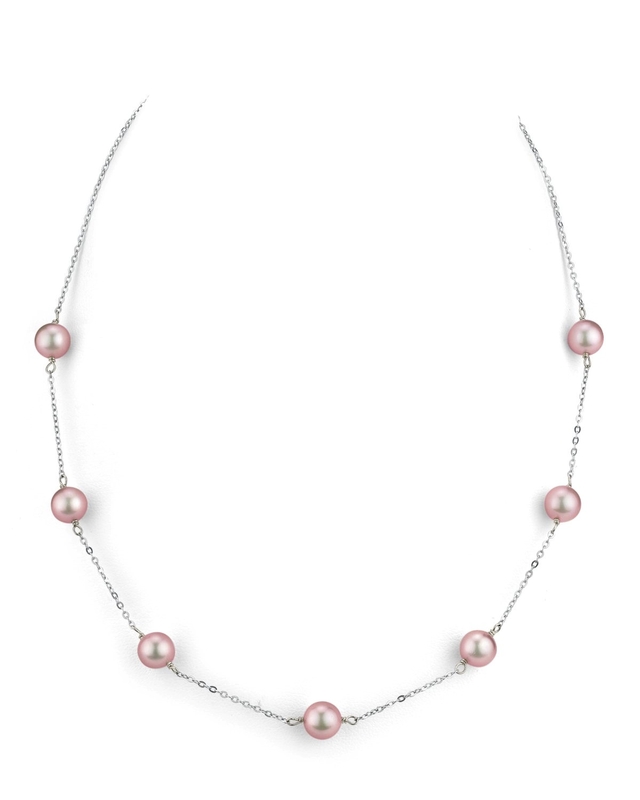 Halskette aus 14-karätigem Roségold mit Süßwasserperle