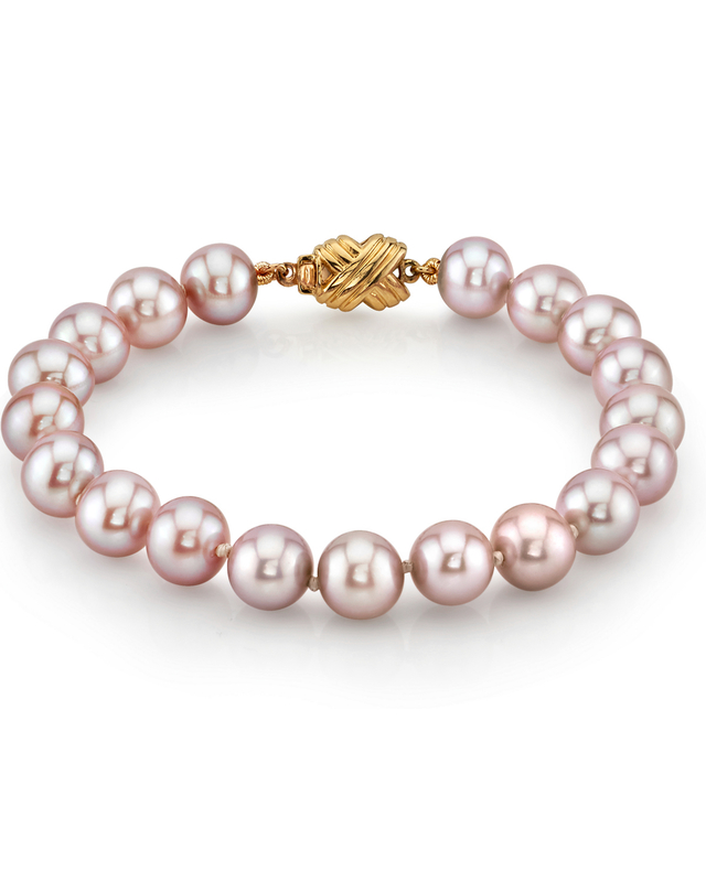 Armband aus rosa Süßwasserperlen, 8,0–8,5 mm – AAAA-Qualität – Drittes Bild