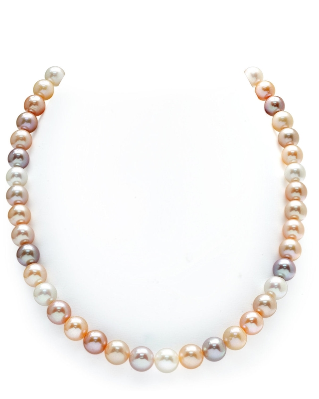 8,0–8,5 mm mehrfarbige Süßwasserperlenkette – AAA-Qualität