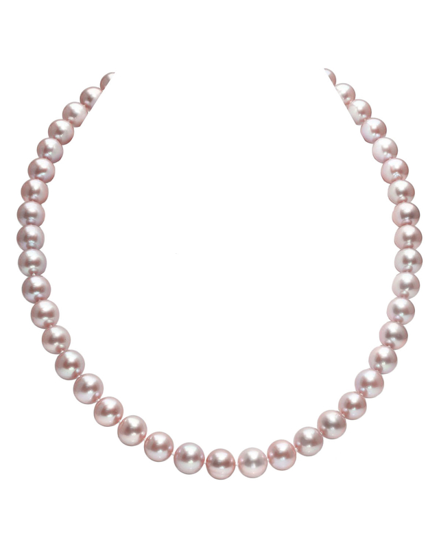 8,5–9,5 mm rosa Süßwasserperlenkette – AAAA-Qualität