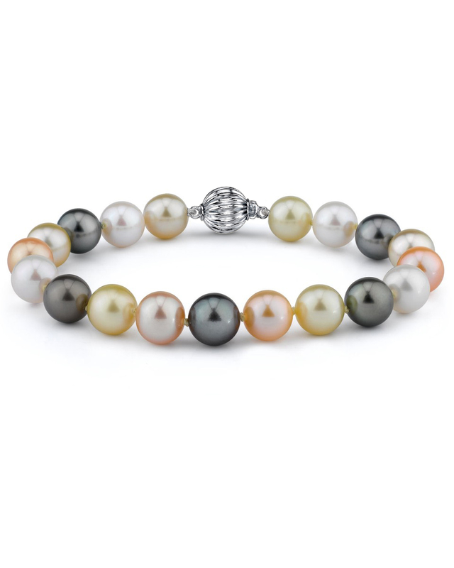 10-11mm South Sea & Freshwater Multicolor Bracelet - AAA Quality