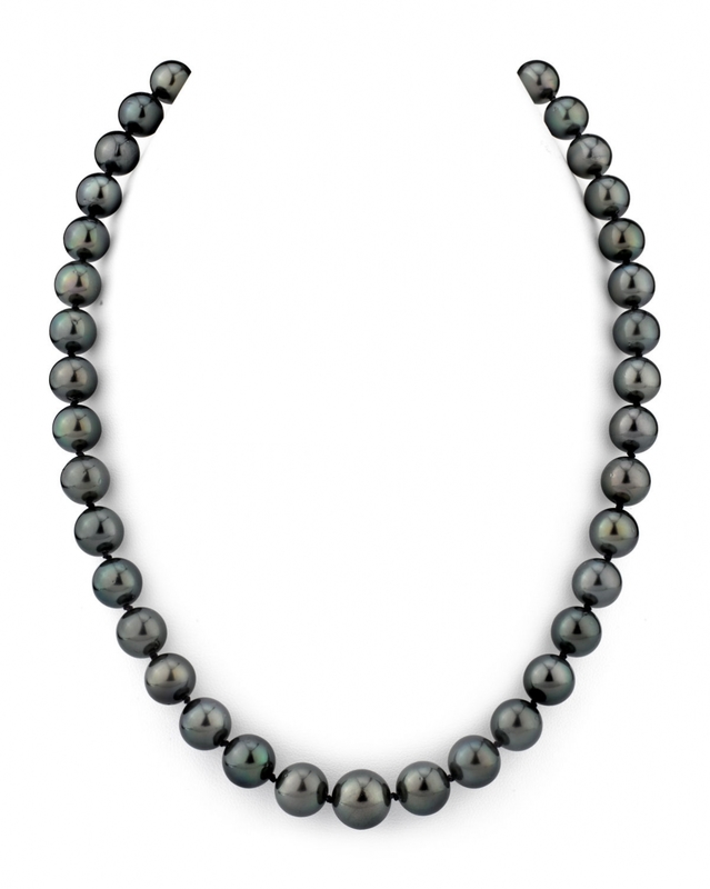 9–11 mm Tahiti-Südseeperlen-Halskette – AAA-Qualität