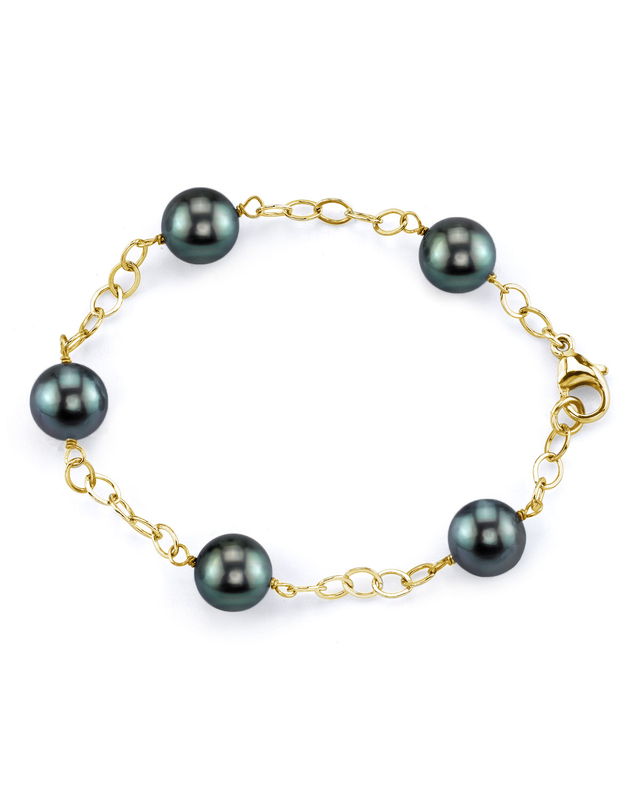 9–10 mm Tahiti-Südseeperlen-Tincup-Armband – Zweites Bild