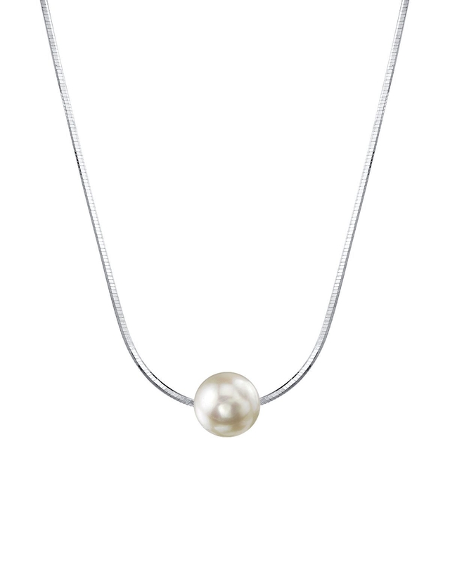 Pearl Moments – Verstellbare Silberkette mit 7,0–7,5 mm großen Akoya-Perlen