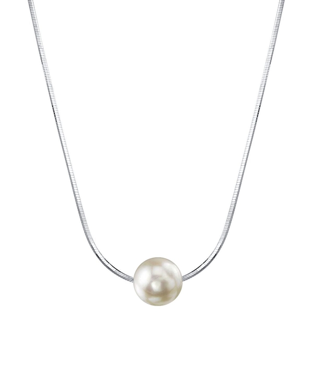 Pearl Moments – Verstellbare Silberkette mit 7,5–8,0 mm großen Akoya-Perlen