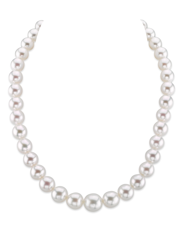 9-12mm White South Sea Pearl Necklace - AAAA Quality