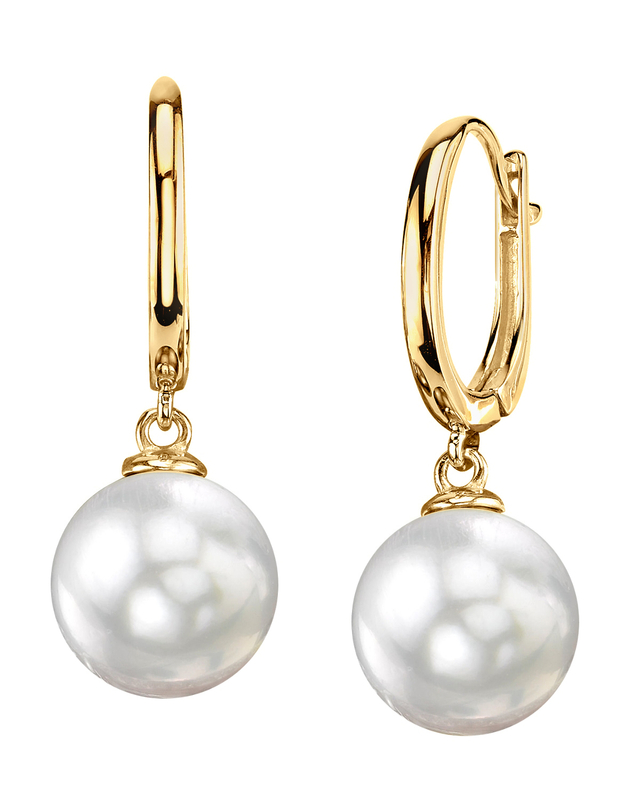 South Sea Pearl Huggie Tania Ohrringe