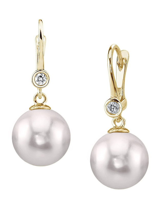 Akoya-Perlen- und Diamant-Ohrringe „Michelle“