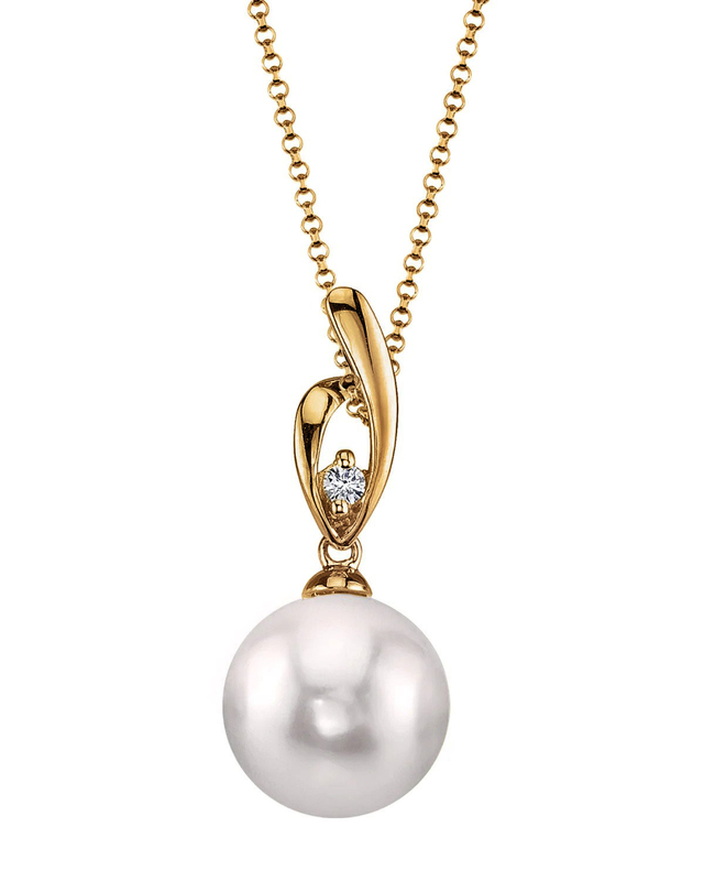 Akoya-Perlen- und Diamant-Anhänger „Lois“