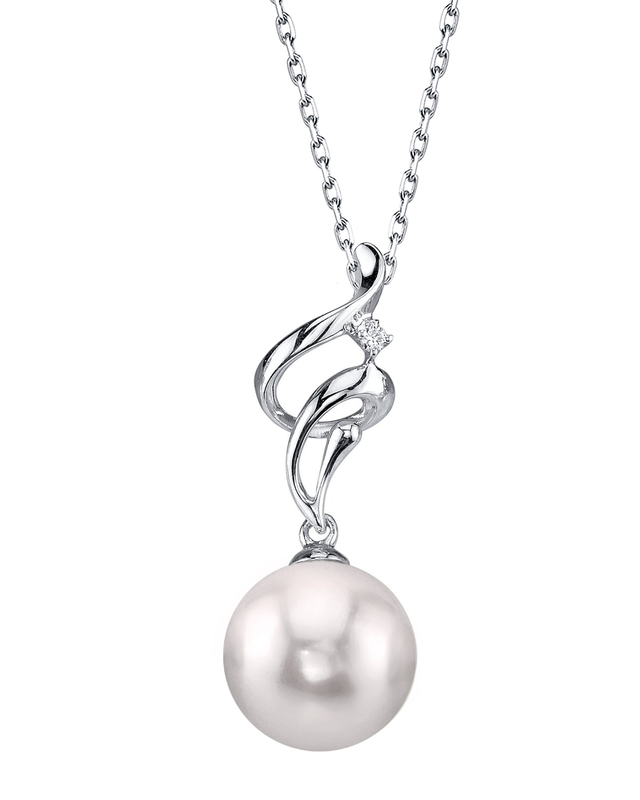 Akoya-Perlen- und Diamant-Anhänger „Aria“