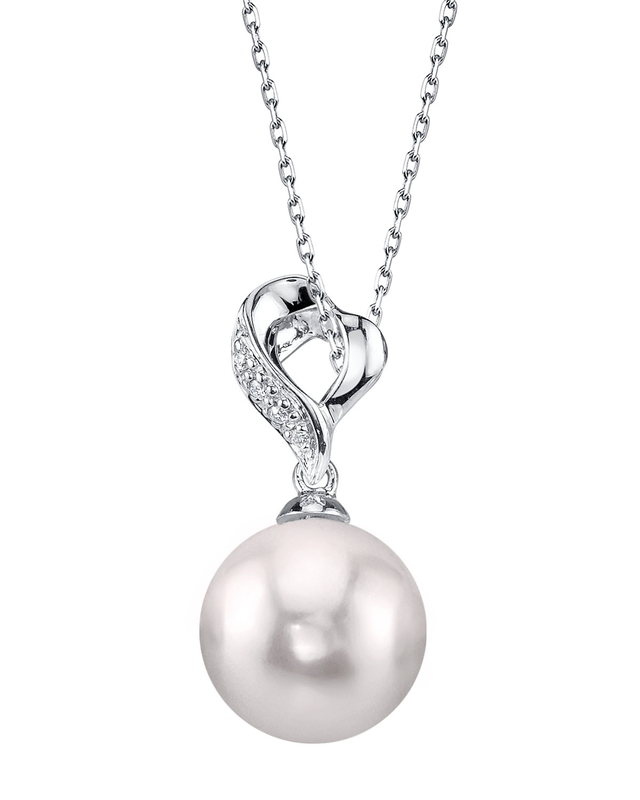 Akoya-Perlen- und Diamant-Anhänger „Melissa“