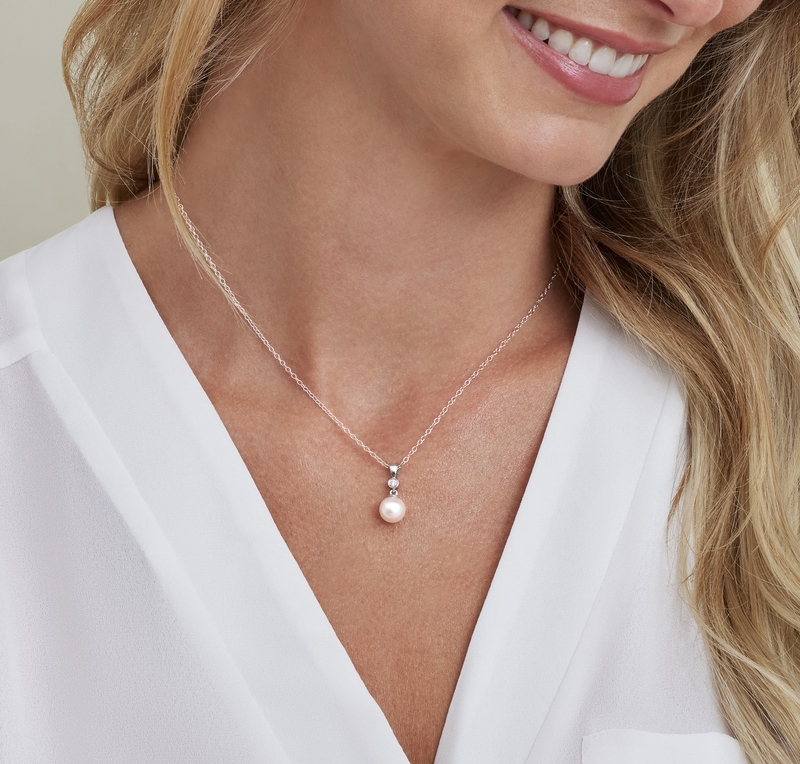 Akoya-Perle & Diamant Michelle-Anhänger