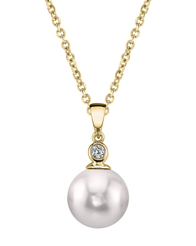 Akoya-Perle & Diamant Michelle-Anhänger