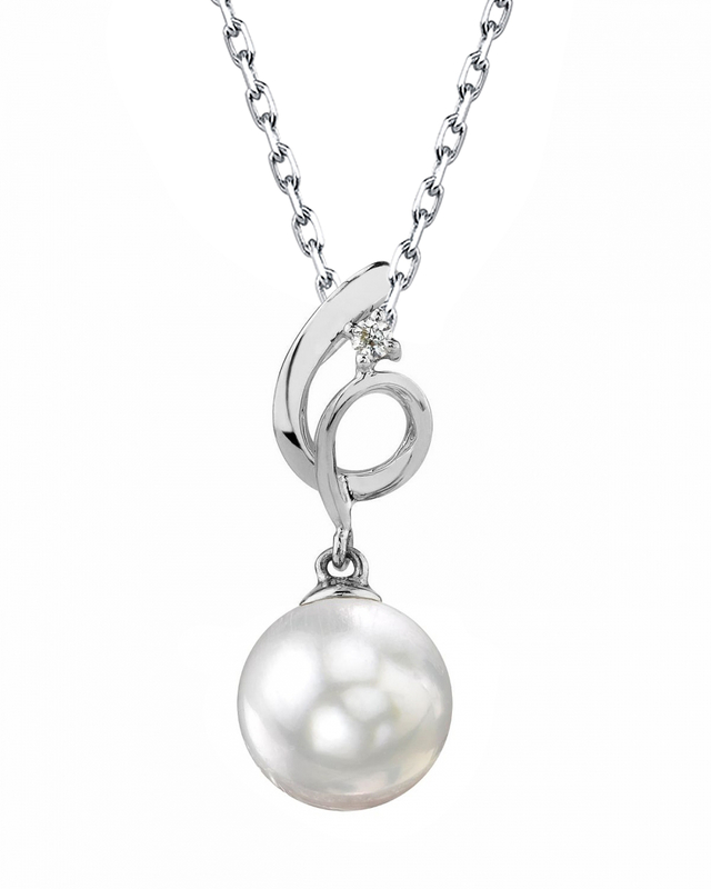 Anhänger „Symphonie“ aus 14-karätigem Gold mit Südseeperle und Diamanten