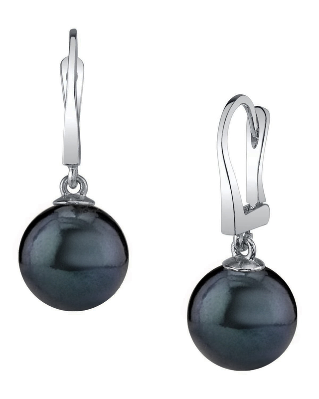 Ohrringe „Black Freshwater Pearl Classic Elegance“