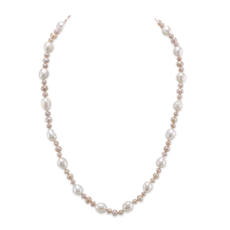 3–8 mm mehrfarbige Süßwasserperlenkette – AAA-Qualität