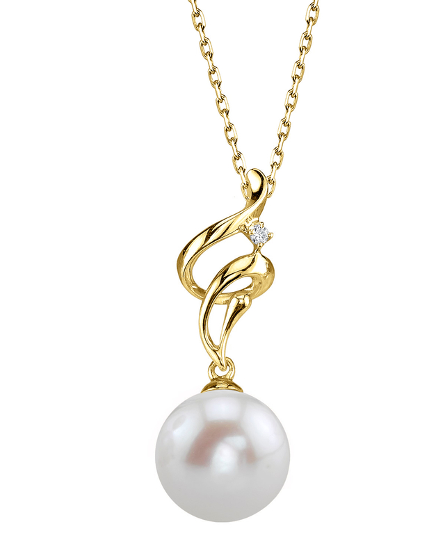 Anhänger „Aria“ mit Süßwasserperle und Diamanten