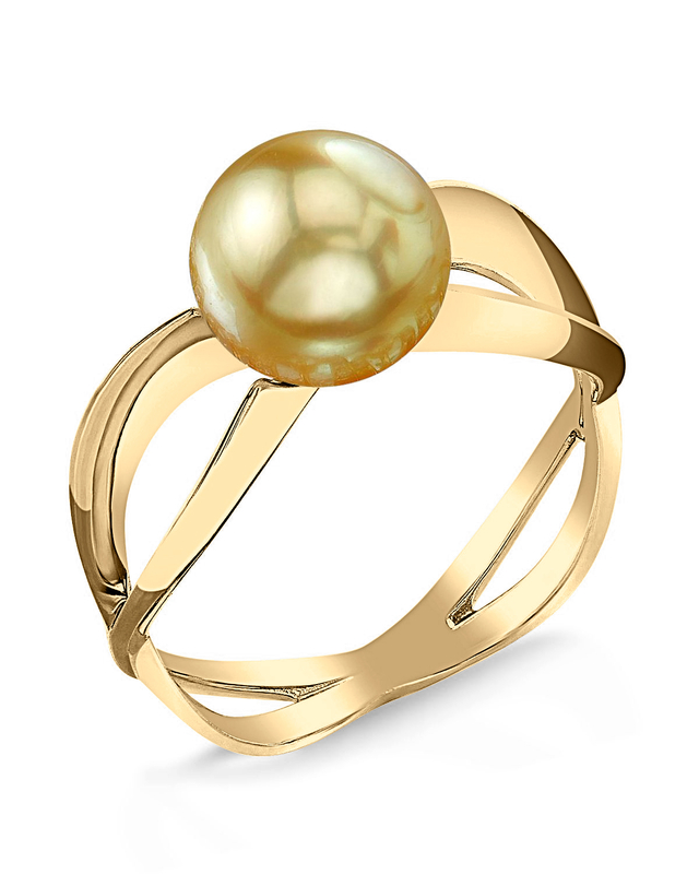Ring „Lana“ mit goldener Südseeperle