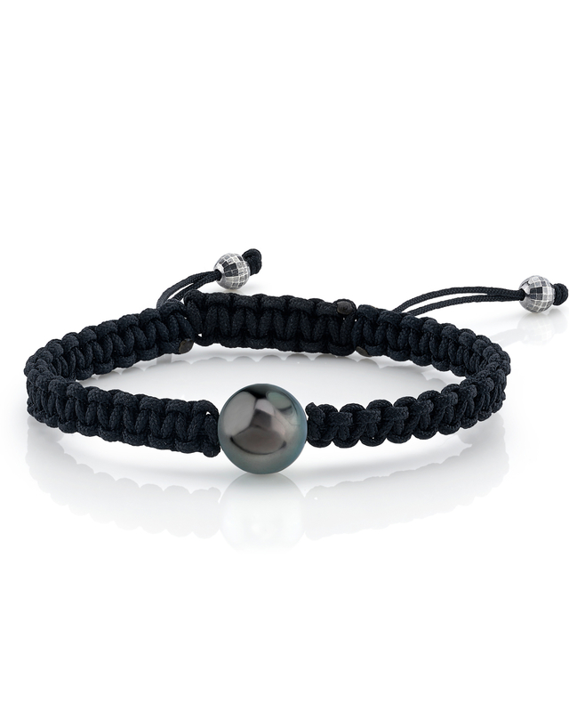 Armband aus geflochtenen Tahiti-Südseeperlen – verschiedene Größen