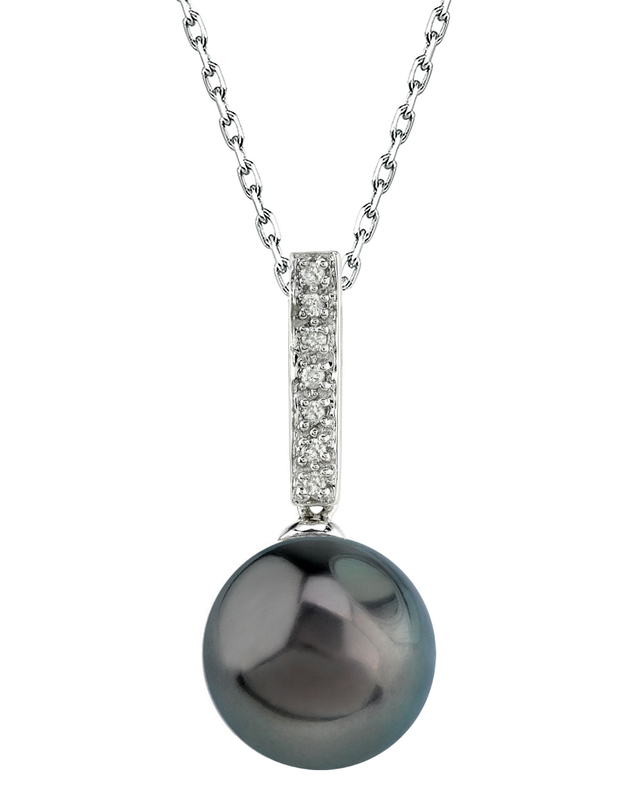 Anhänger mit tahitischer Südseeperle und Diamanten