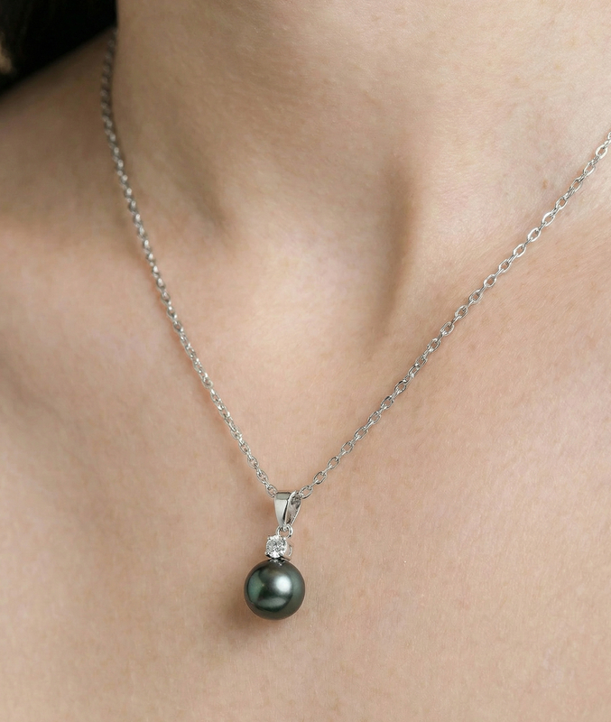 Tahiti-Südseeperlen- und Diamant-Schmuckset „Michelle“ – Zweites Bild