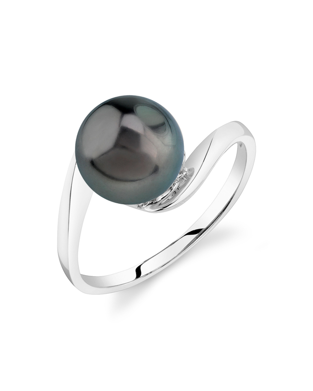 Felice-Ring aus 14 Karat Gold mit tahitischer Südseeperle