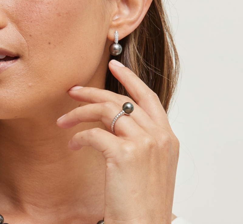 Terrie-Ring mit tahitischer Südseeperle – Modellbild