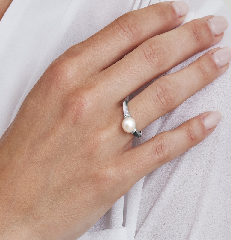 Zoa-Ring mit Süßwasserperle – Modellbild
