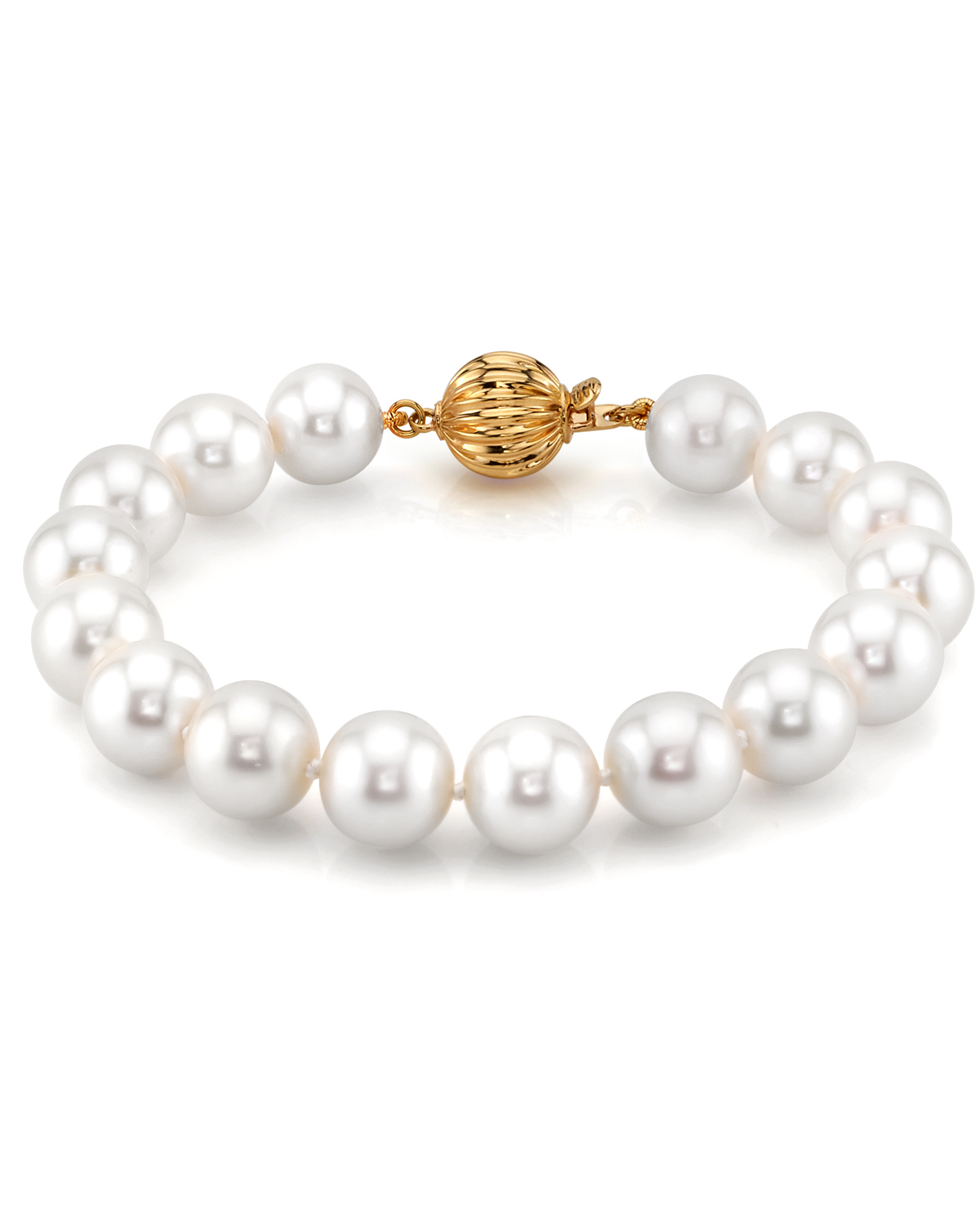 Armband aus weißen Süßwasserperlen, 10,5–11,5 mm – AAAA-Qualität – Zweites Bild