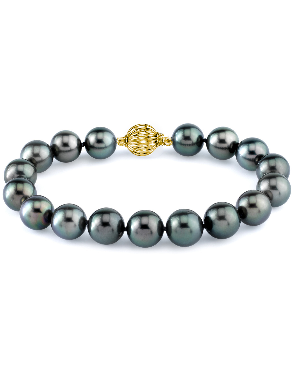 Armband aus 9–10 mm großen Tahiti-Südseeperlen – AAA-Qualität – Drittes Bild